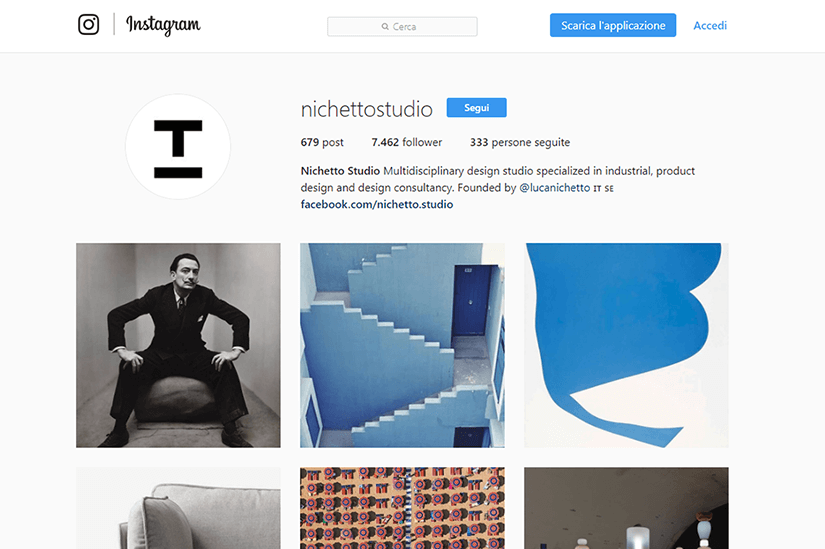 Trova l'ispirazione su Instagram: designer, bozzetti, video. Nichetto Studio