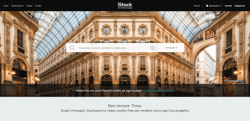 I migliori siti per immagini senza copyright: istock