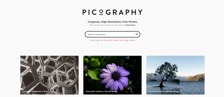 siti dove trovare e scaricare foto gratis: Picography